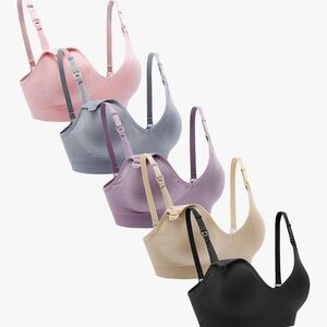 Pack of 5 Nursing Bras
